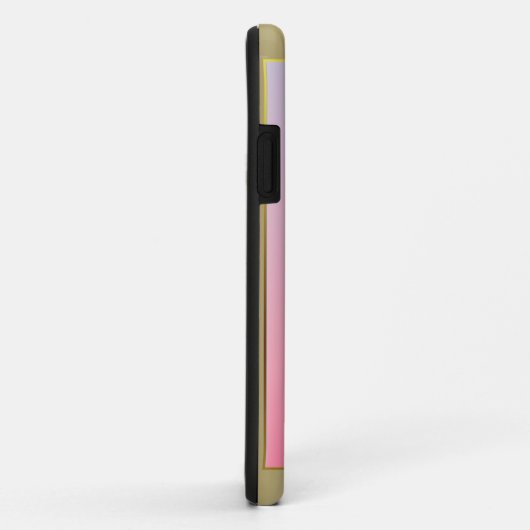 Monogram Gold Letter M Elegant Pink Case-Mate iPhone Case (Achterkant/rechts)