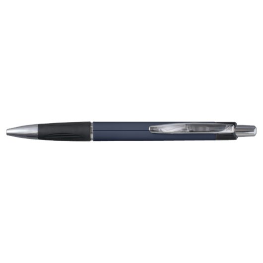 Monogram Gold Name White Initiaal Man Navy Pen (Achterkant)