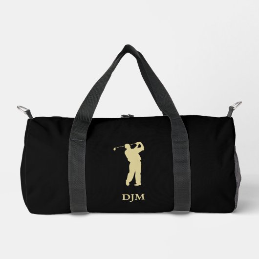 Monogram Gold Silhouette Golfer Plunjezak (Voorkant)