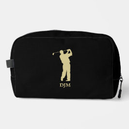 Monogram Gold Silhouette Golfer Toilettasje
