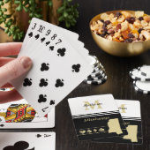 Monogram Gold Silhouette Mississippi Pokerkaarten (Insitu)
