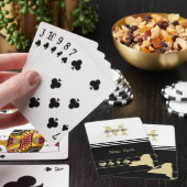 Monogram Gold Silhouette New York Pokerkaarten (Insitu)