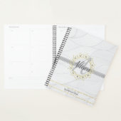 Monogram Gold Silver 2025 Appointment Book (Devant avec enveloppe)
