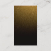 Monogram Gold Yellow Wood Effect Visitekaartje (Achterkant)