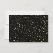 Monogram Golden Laurel Wreath Glitter Afstuderen Kaart (Achterkant)