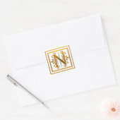 Monogram Golden N Elegant Stickers (Envelop)