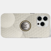 Monogram Golf Ball Case-Mate iPhone Case (Achterkant (horizontaal))