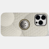 Monogram Golf Ball iPhone Case (Achterkant (horizontaal))