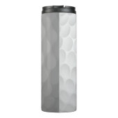 Monogram Golf Ball Texture & Club Initiaal Thermosbeker (Achterkant)