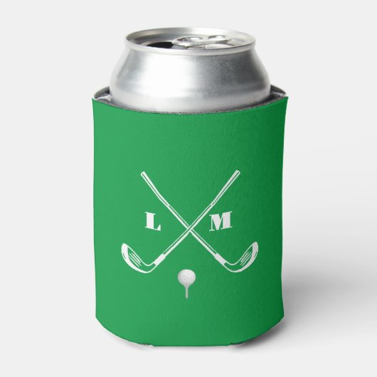 Monogram Golf Koelbox - Gepersonaliseerde Koozie (Blikje Voorkant)
