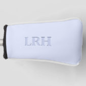 Monogram Golf Putter Hoesje voor Dames - Blauw Golfheadcover (Voorkant)