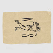 Monogram Golf Sportdesign Leather Kijk Golfhanddoek (Horizontaal)