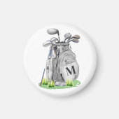 Monogram Golf Tas Magneet (Voorkant)