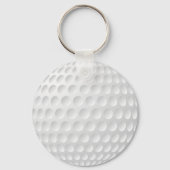 Monogram golfen gekruiste clubs aangepaste tekst sleutelhanger (Achterkant)