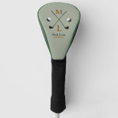 monogram golfer . golfspeler golfheadcover (Voorkant)