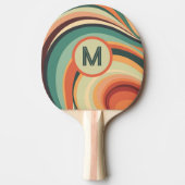 Monogram  golfstreep tafeltennisbatje (Voorkant)