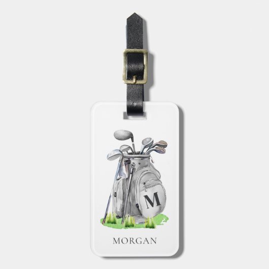 Monogram golftas bagagelabel (Voorkant verticaal)