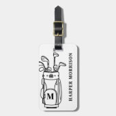 Monogram Golftas Bagagelabel (Voorkant verticaal)