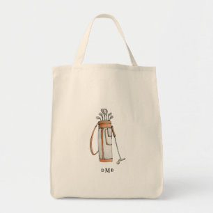 Monogram golftas tote bag