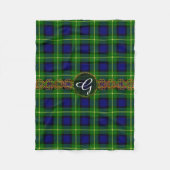 Monogram Gordon Tartan Fleece Deken (Voorkant)