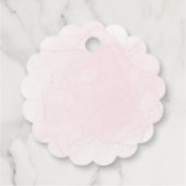 Monogram Goud Elegant Bruiloft Bedankjes Labels (Achterkant)