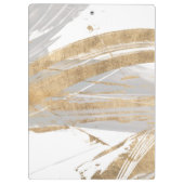 Monogram | Goud en grijs Klembord (Achterkant)