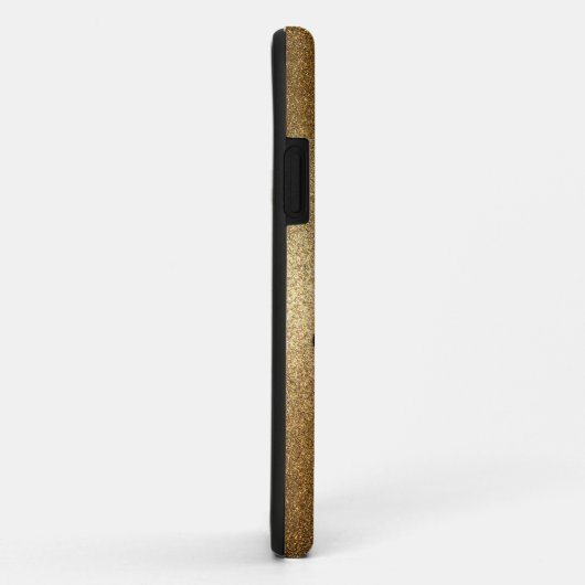 Monogram goud met liefde Case-Mate iPhone case (Achterkant/rechts)