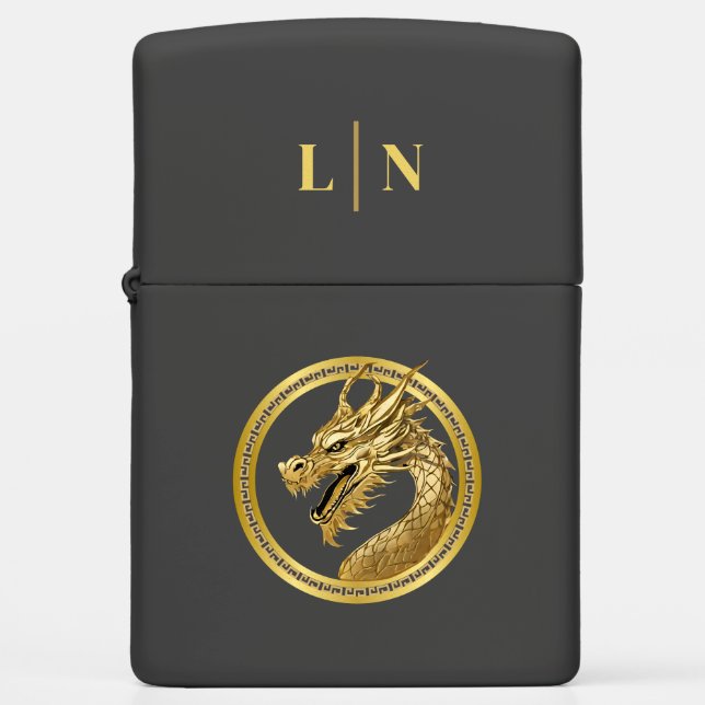 Monogram-gouden draak- (Voorkant)