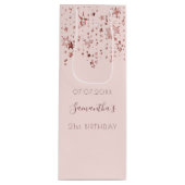 Monogram gouden sterren wijn cadeautas (Voorkant)