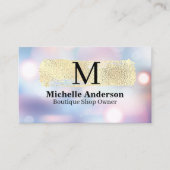 Monogram | goudgeborsteld | boke visitekaartje (Voorkant)