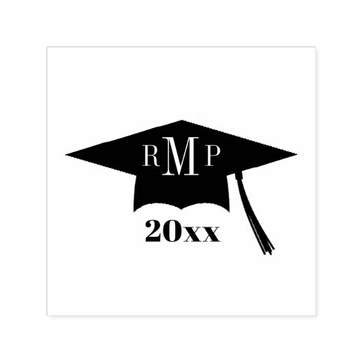 Monogram graduatiecategorie  zelfinktende stempel (Design)