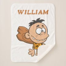 Monogram grappig cartoon kunstwerk Wit Bruin