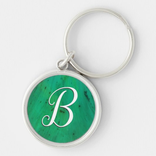 Monogram Green Chem Script Sleutelhanger (Voorkant)