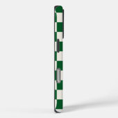 Monogram Green Cream Checkered Pattern Case-Mate iPhone Case (Achterkant / Rechts)