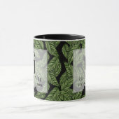Monogram Green Leaf Tropical RING BEARER Wedding Mok (Midden)