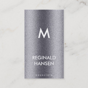 Monogram Grein Metaalglans Visitekaartje