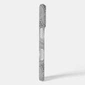 Monogram grijs cirkelpatroon Case-Mate iPhone case (Achterkant / Rechts)