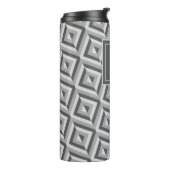 Monogram Grijs Drietonig Diamantpatroon Thermosbeker (Gedraaid links)