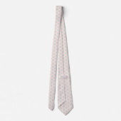 Monogram grijs en Roze Modern Medallion Pattern Stropdas (Achterkant)