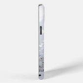 Monogram Grijs Glamoureus Glitter Case-Mate iPhone Case (Achterkant / Rechts)