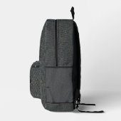 Monogram grijs leder bedrukte rugzak (Rechts)