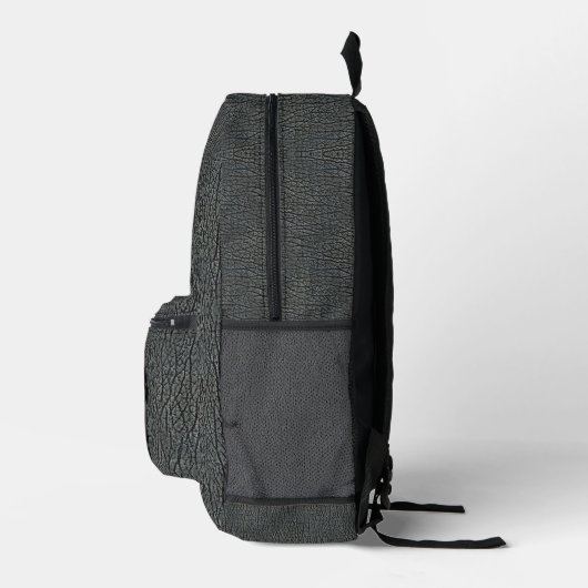 Monogram grijs leder bedrukte rugzak (Rechts)