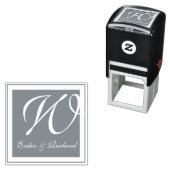 Monogram grijs zelfinktende stempel (In situ)