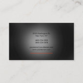 Monogram grijs zwart Visitekaartje (Achterkant)