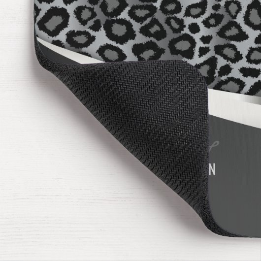 Monogram - Grijze luipaard Muismat (Hoek)