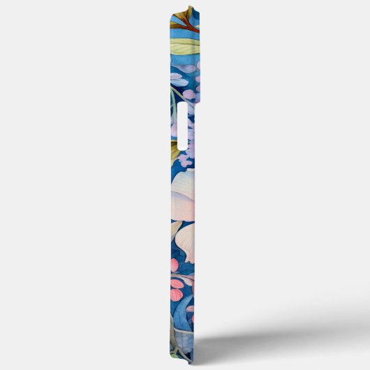 Monogram Groen Blauw Paarse Roze Bloemengroen Case-Mate iPhone Case (Achterkant / Rechts)