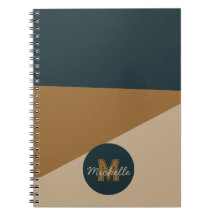 Monogram Groen & Bruin kleurenblok