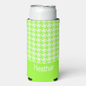 Monogram groen en wit houndstooth patroon (Seltzer Voorkant)