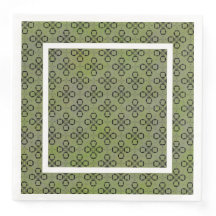 Monogram Groen en Zwart Retropatroon