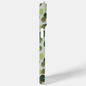 Monogram Groen Modern Waterverf Dot Pattern Case-Mate iPhone Case (Achterkant / Rechts)